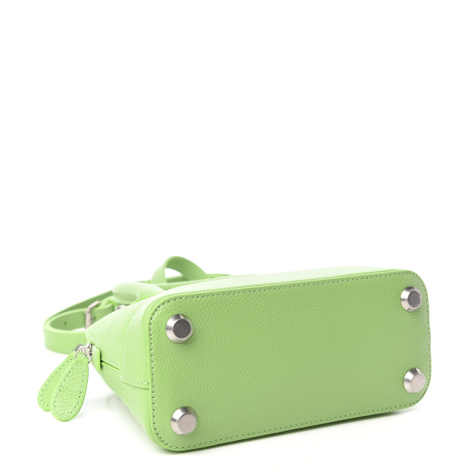 Balenciaga Grained Calfskin XXS Ville Top Handle Bag Light Green Fuchsia 4 of 9