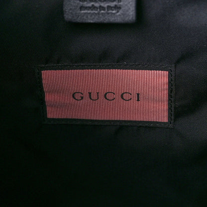 Gucci Techno Canvas GucciGhost Double Buckle Backpack Blue Agata Hibiscus Red 6 of 13