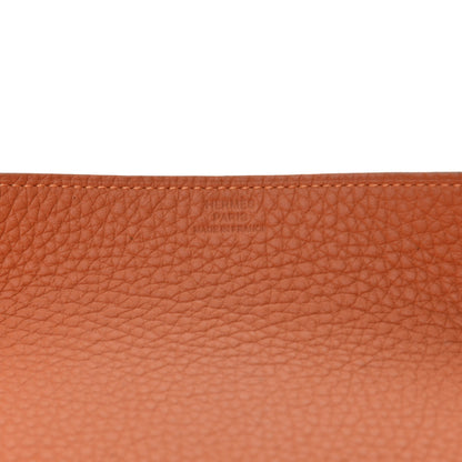 Hermes Taurillon Clemence Mises et Relances Change Tray Potiron 7 of 9