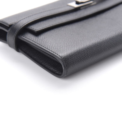 Hermes Epsom Kelly Longue Wallet Black 6 of 10