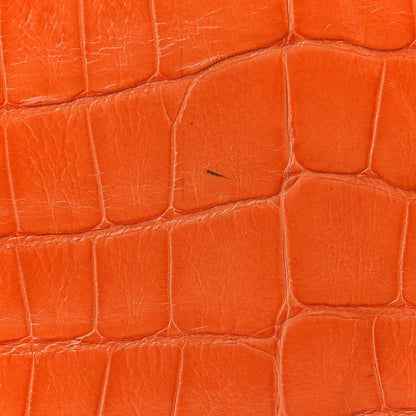 Nancy Gonzalez Crocodile Small Regina Top Handle Bag Orange 9 of 14