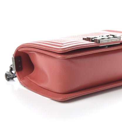 Chanel Galuchat Stingray Small Boy Flap Red 6 of 10