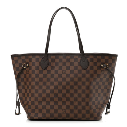 Louis Vuitton Damier Ebene Neo Neverfull MM Rose Ballerine 1 of 9