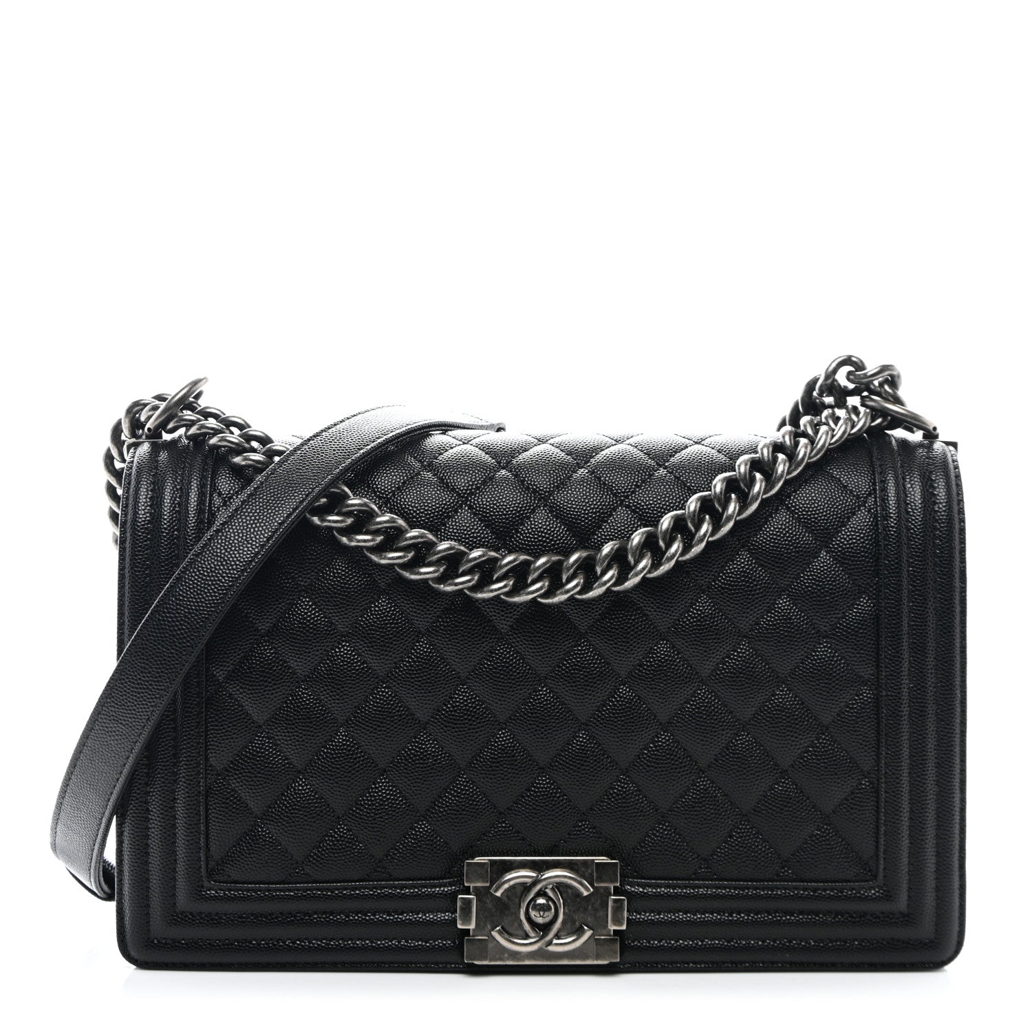 Chanel Caviar Quilted New Medium Boy Flap Black 1 of 11