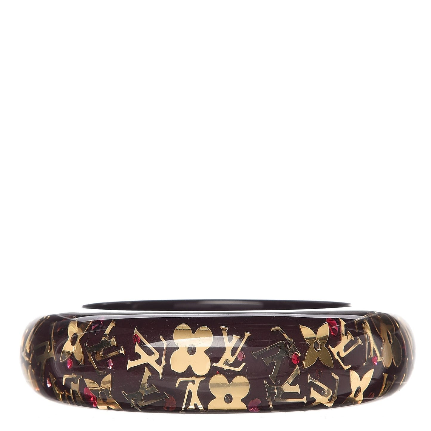 Resin Swarovski Medium Inclusion Bracelet GM Marron