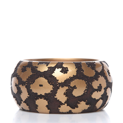 Louis Vuitton Leomonogram Wide Bracelet Gold 3 of 4