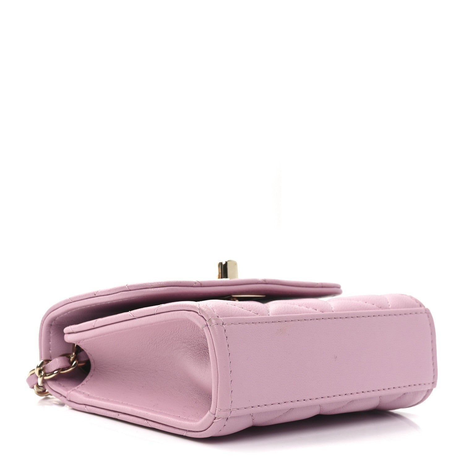 Chanel Lambskin Quilted Mini Trendy CC Clutch With Chain Pink 4 of 10