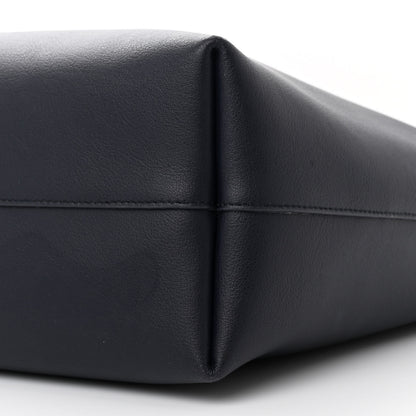 Saint Laurent Calfskin Large Shopping Tote Deep Marine 12 of 15