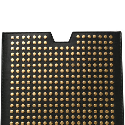Saint Laurent Calfskin Studded iPad Case Black 8 of 12