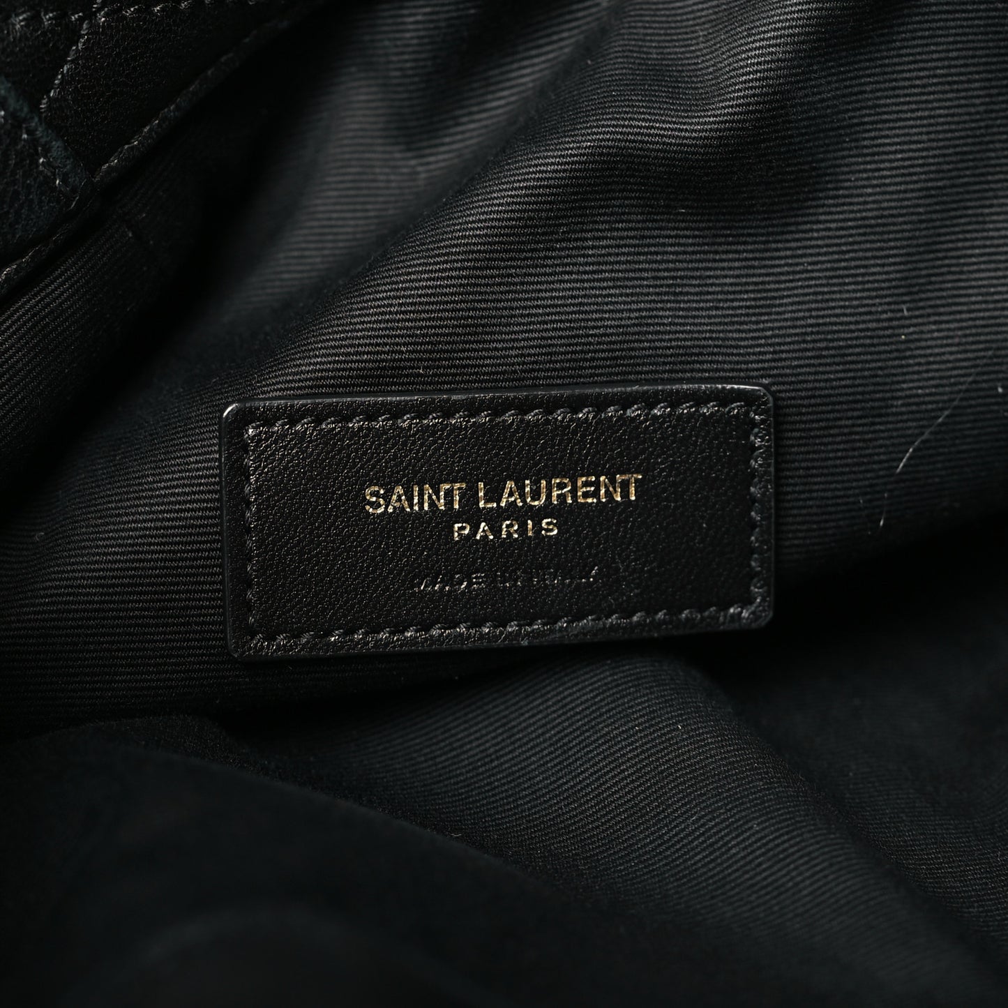 Lambskin Quilted Le Maillon Bucket Bag Black