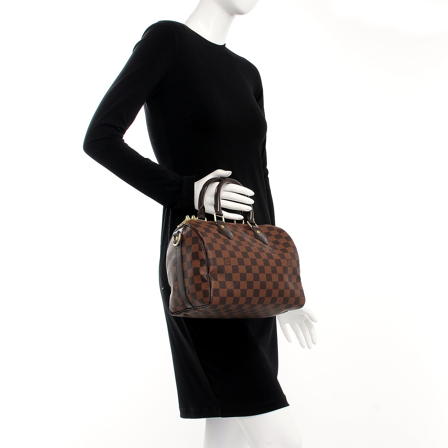 Louis Vuitton Damier Ebene Speedy Bandouliere 25 3 of 9