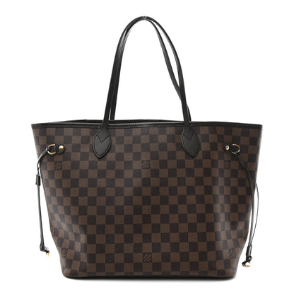 Louis Vuitton Damier Ebene Neo Neverfull MM Rose Ballerine 1 of 10