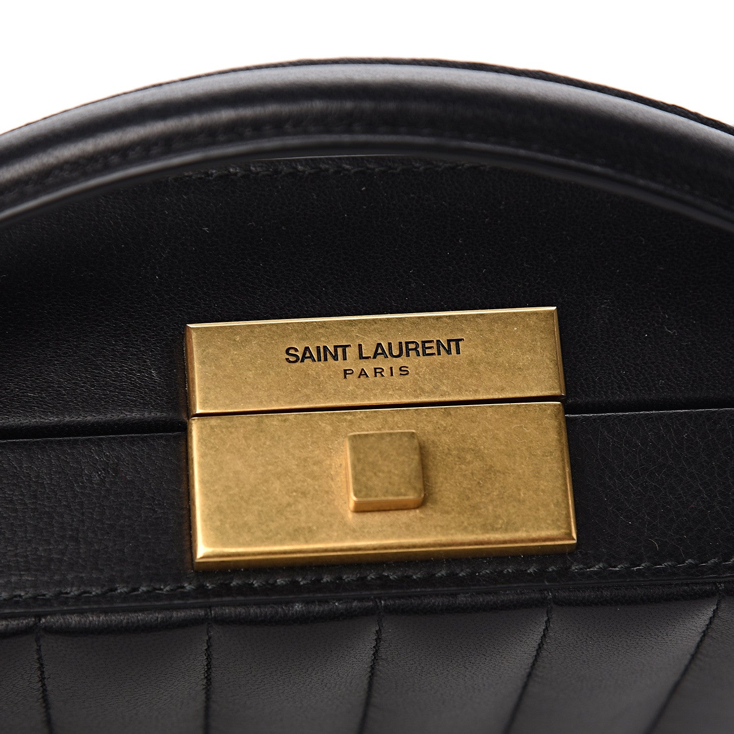Saint Laurent Lambskin Matelasse Nan Box Shoulder Bag Black 8 of 9