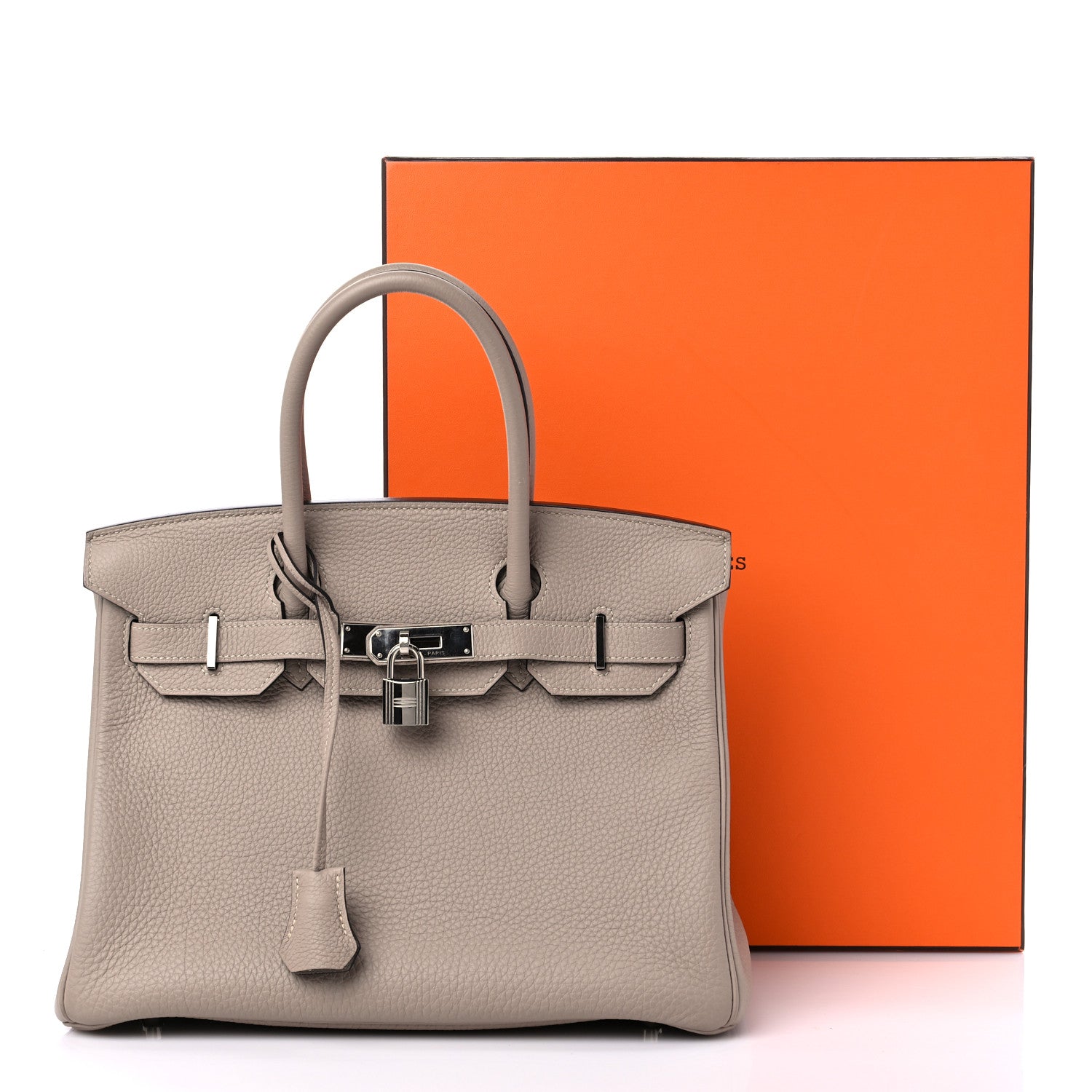 Hermes Togo BIRKIN 30 Gris Tourterelle 12 of 12