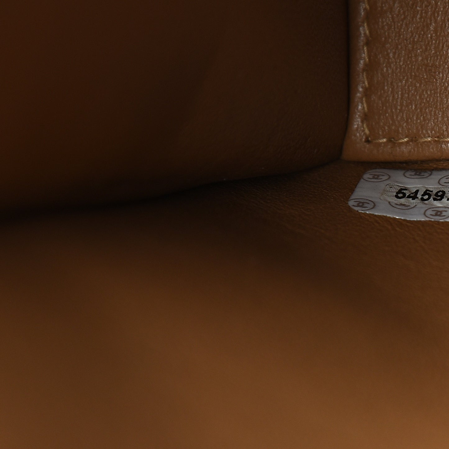 Calfskin Stitched Mademoiselle Flap Brown