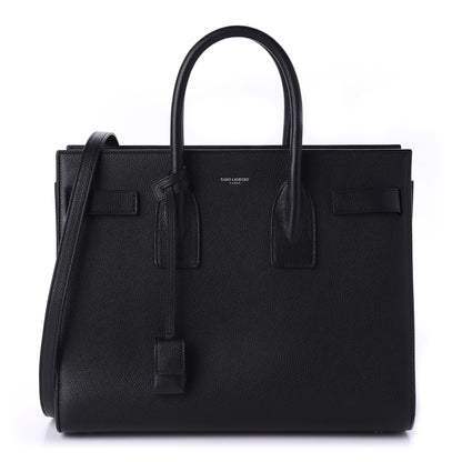 Saint Laurent Grained Calfskin Small Sac De Jour Black 1 of 11