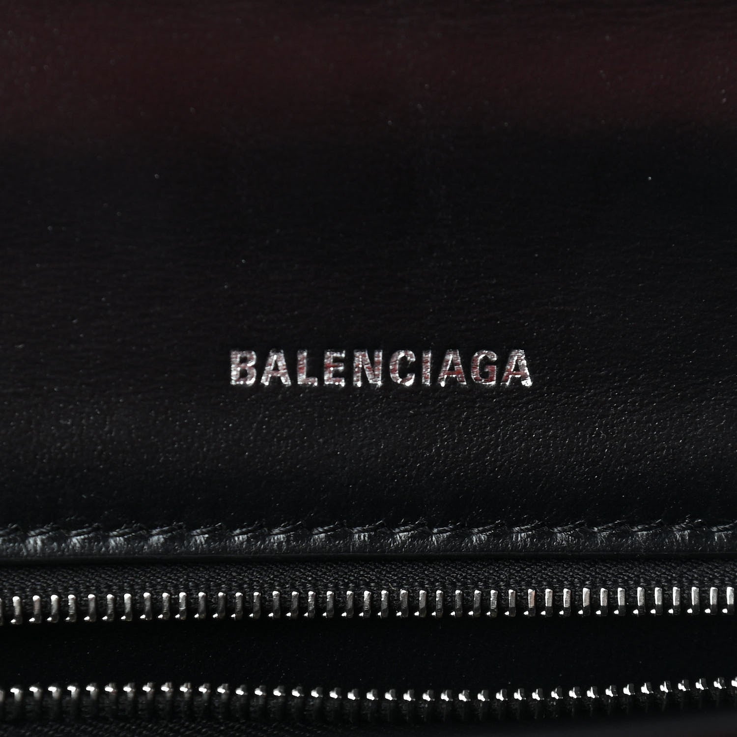 Balenciaga Shiny Box Calfskin Graffiti Logo Small Hourglass Top Handle Bag Black Silver 6 of 9