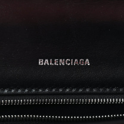Balenciaga Shiny Box Calfskin Graffiti Logo Small Hourglass Top Handle Bag Black Silver 6 of 9
