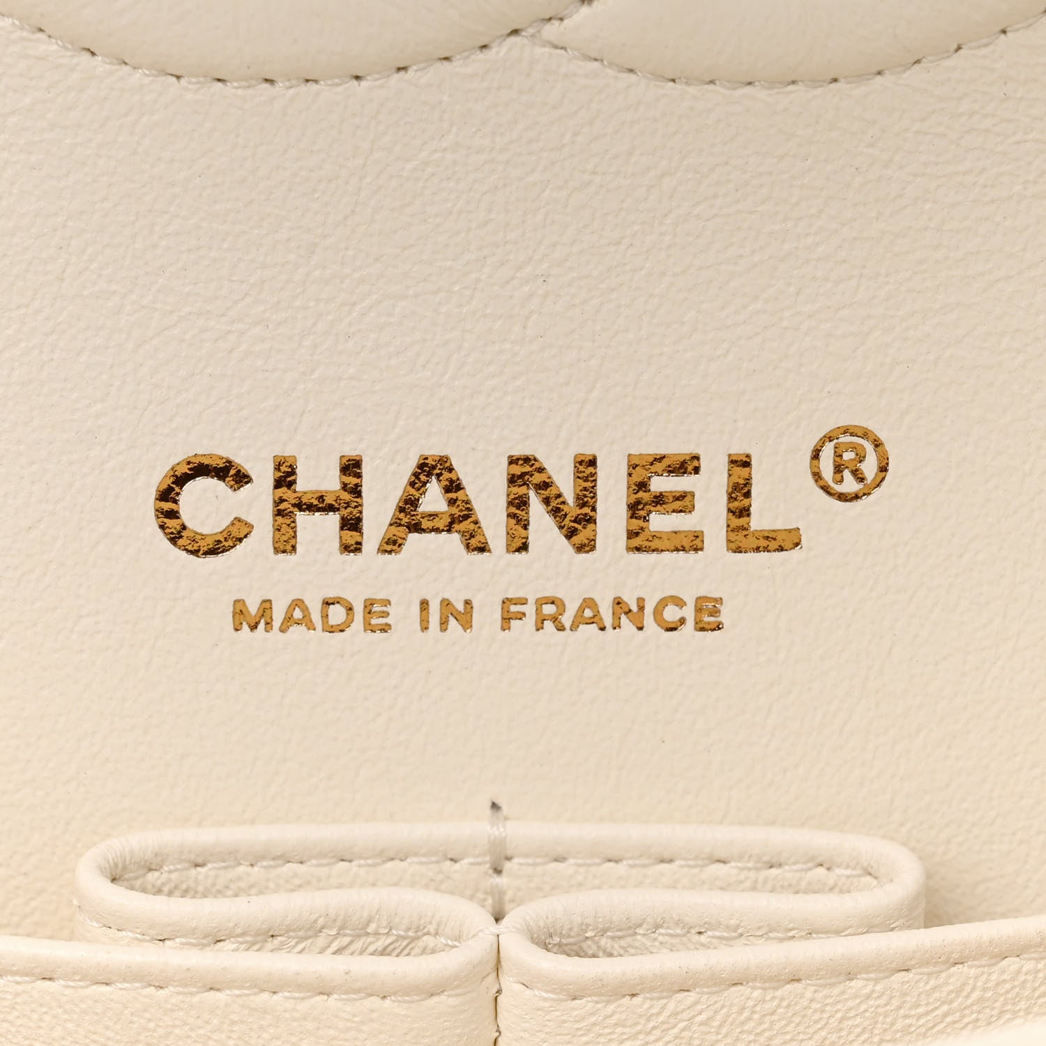 Chanel Caviar Quilted Medium Double Flap White 6 of 12