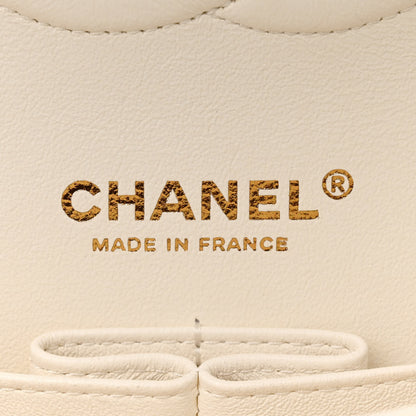 Chanel Caviar Quilted Medium Double Flap White 6 of 12