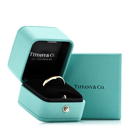 Tiffany 18K Yellow Gold Lock Ring 57 8 5 of 5