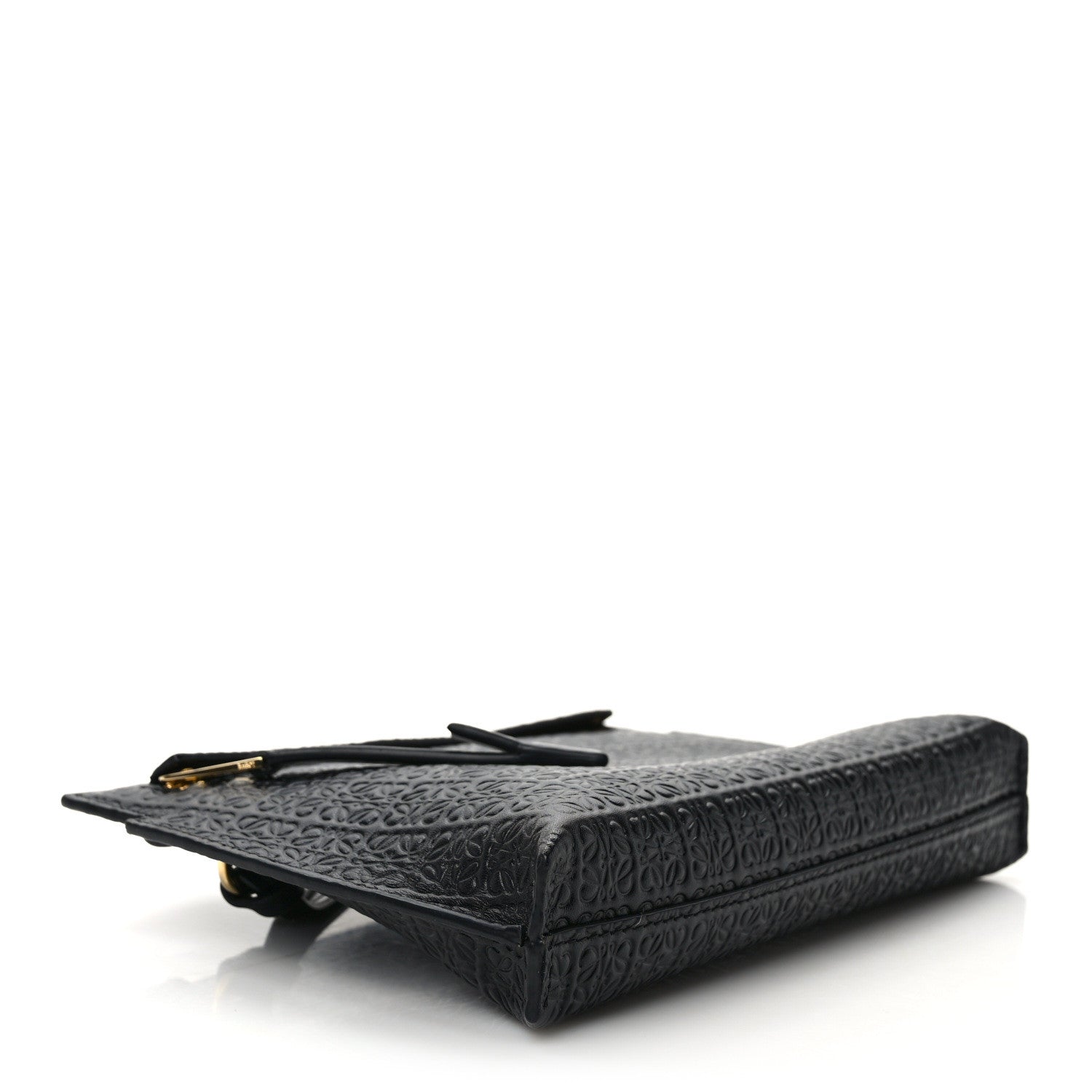 Loewe Calfskin Embossed Mini Repeat T Pouch Black 4 of 8