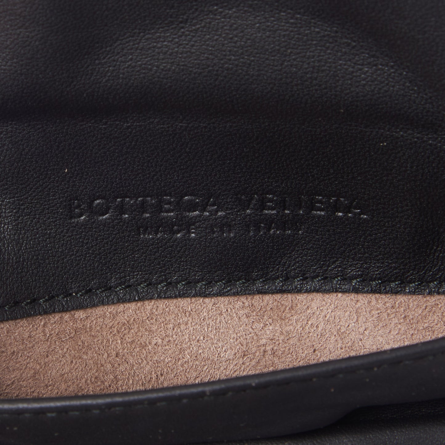 Nappa Intrecciato Small Chain Crossbody Black