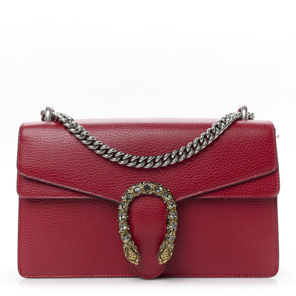 Gucci Dollar Calfskin Swarovski Crystal Small Dionysus Shoulder Bag Hibiscus Red 1 of 13