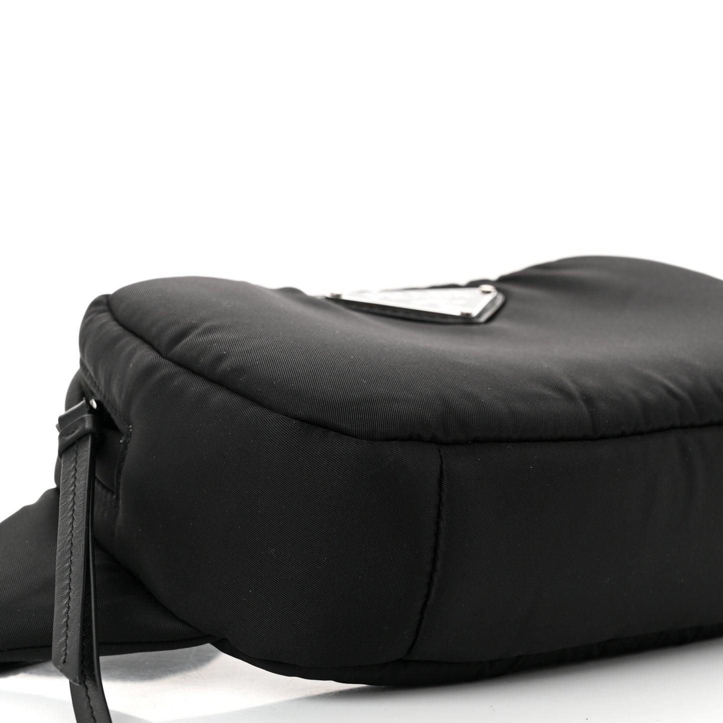 Tessuto Nylon Soft Padded Belt Bag Black