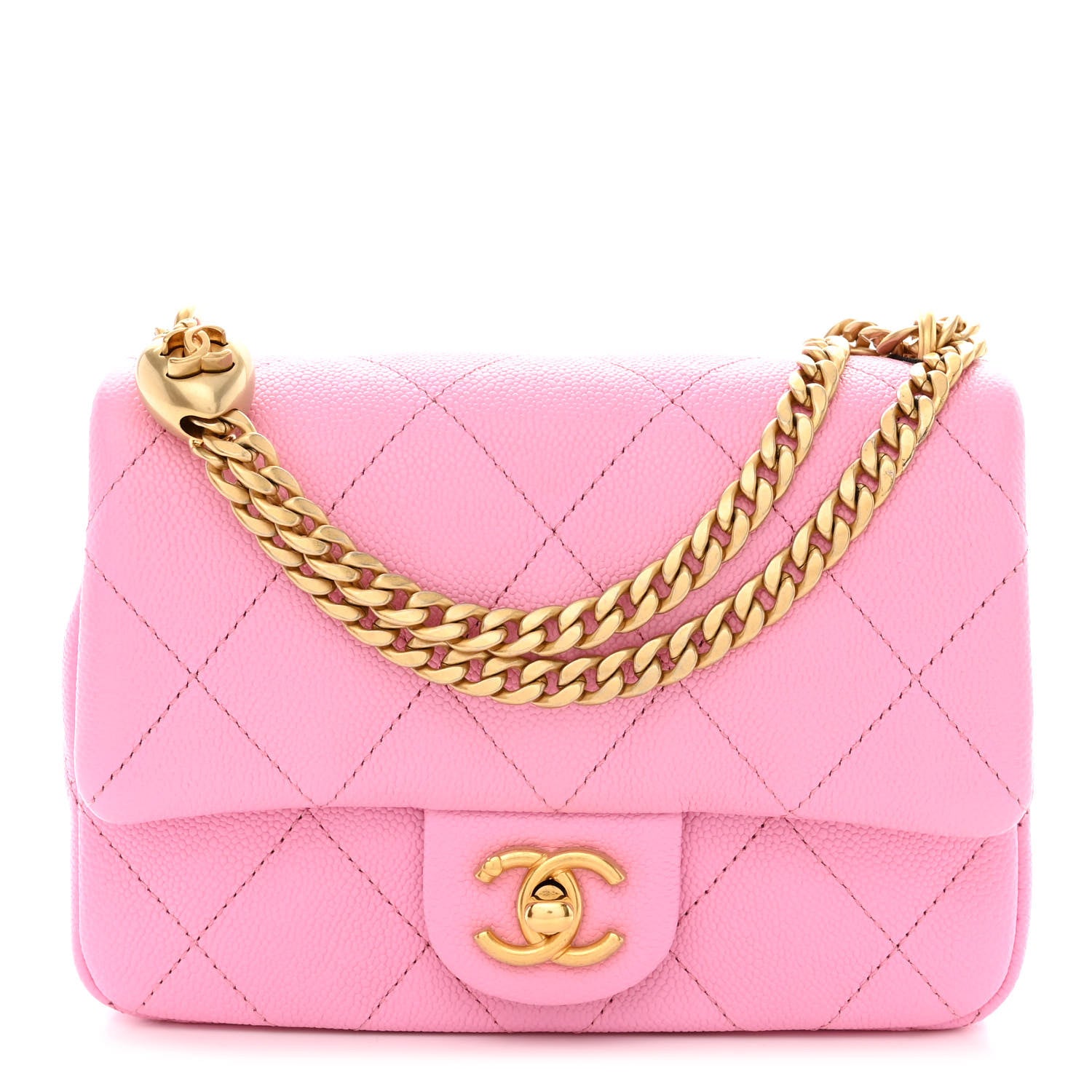 Chanel Caviar Quilted Mini Sweetheart Flap Lilac 1 of 11