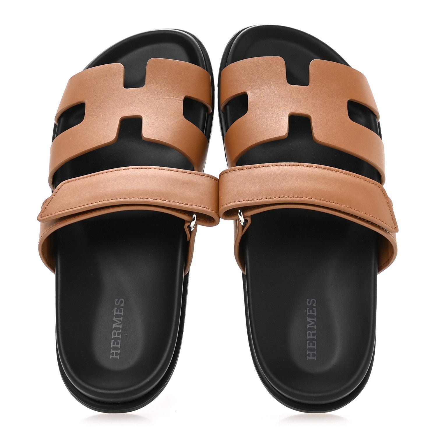 Hermes Calfskin Womens Chypre Sandals 36 Naturel 2 of 9