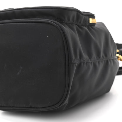 Prada Saffiano Tessuto Nylon Mini Bucket Crossbody Bag Black 11 of 11