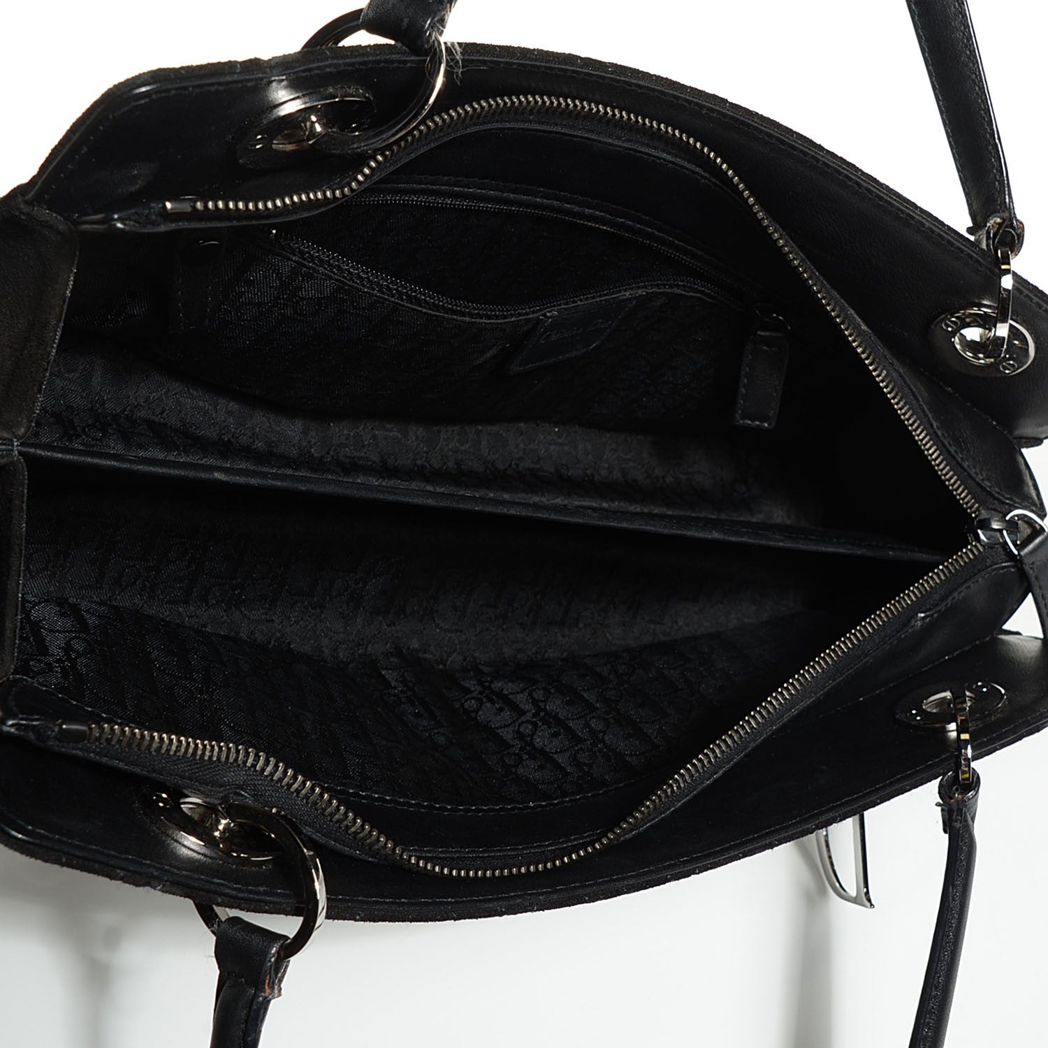 Christian Dior Suede Cannage Stitched Lady Dior East West Black 5 of 7