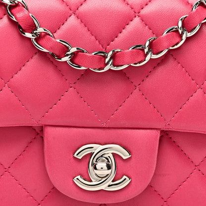 Chanel Lambskin Quilted Mini Square Flap Pink 8 of 10