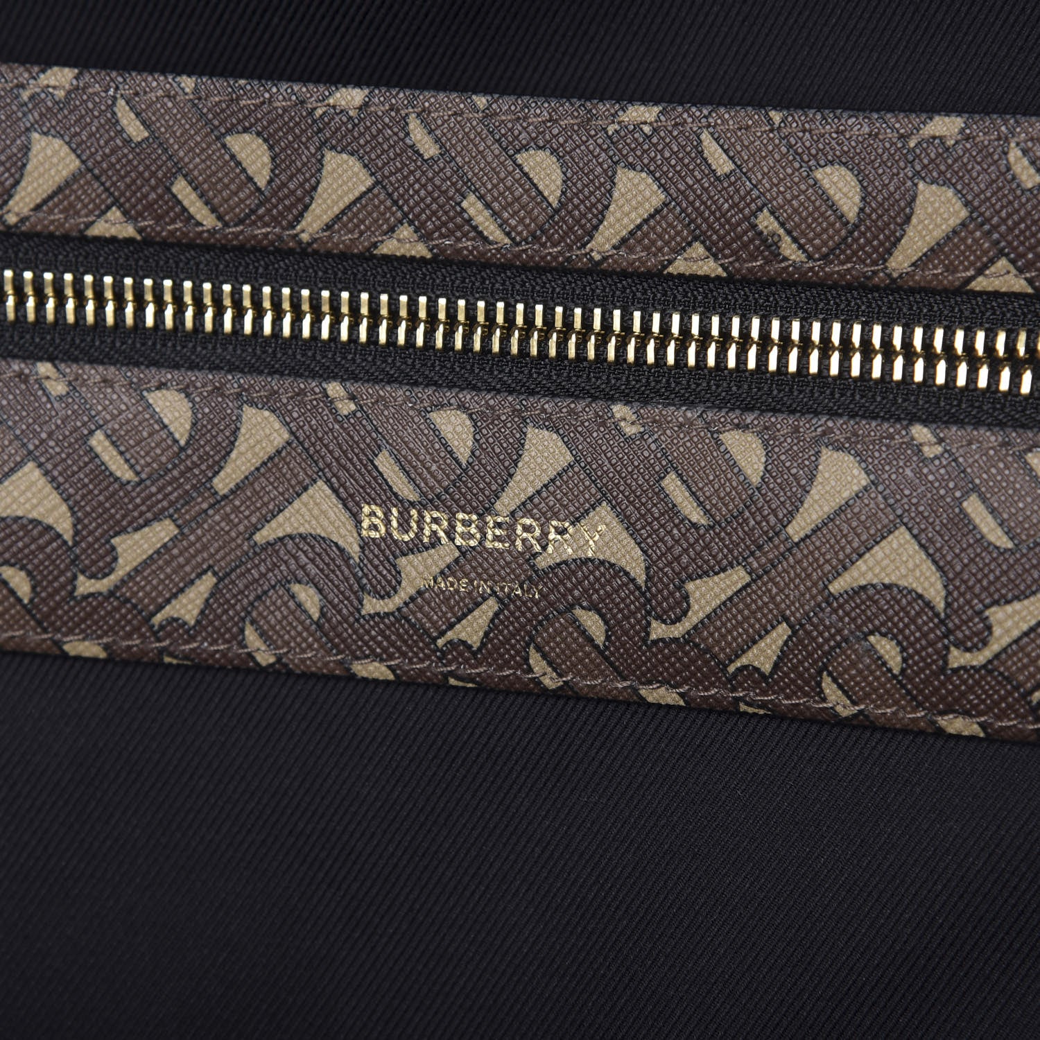 Burberry E-Canvas Monogram Stripe Backpack Bridle Brown 7 of 9