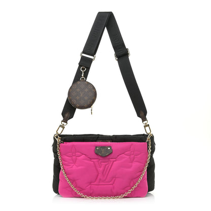 Louis Vuitton Econyl Monogram Pillow Maxi Multi Pochette Accessories Black Fuchsia 1 of 13