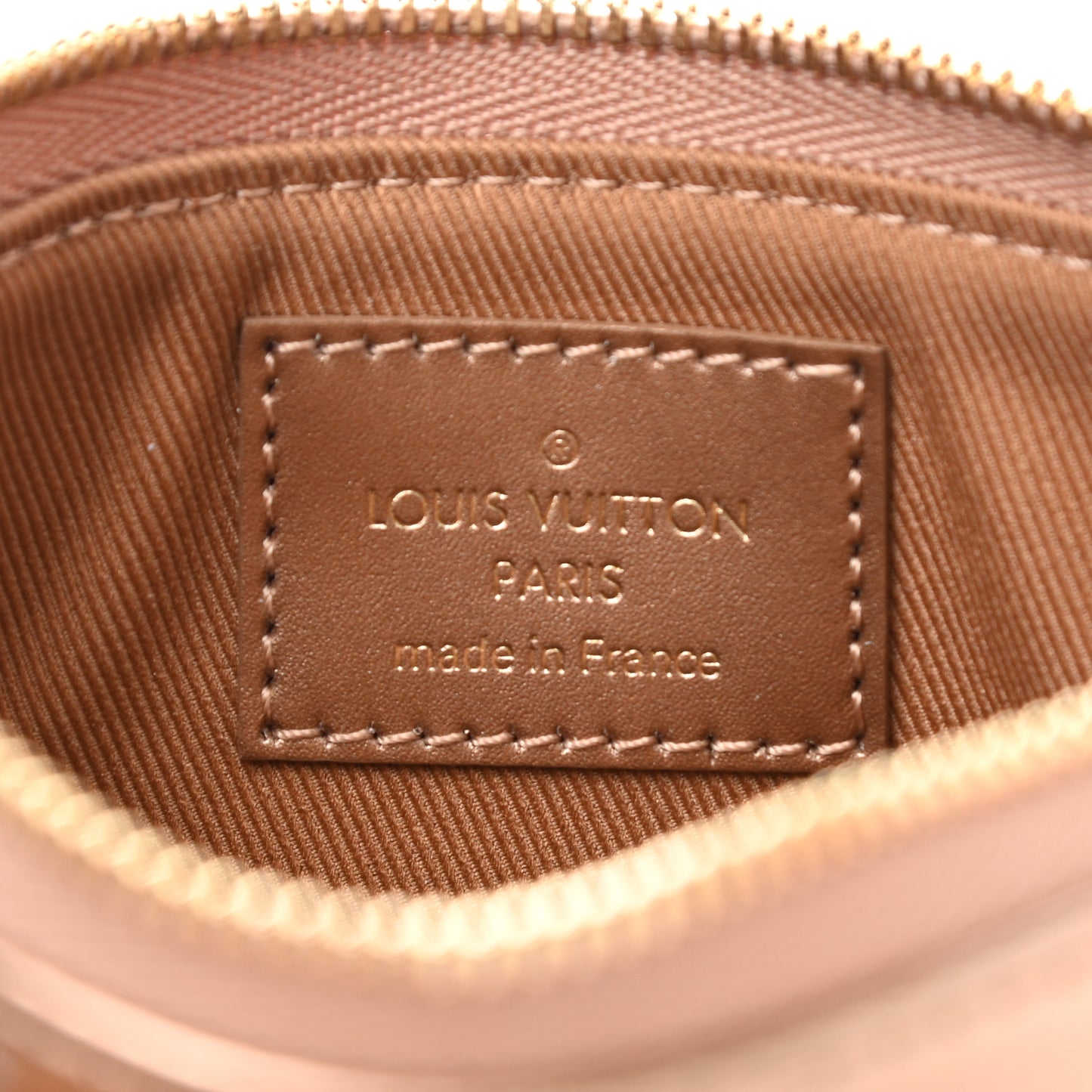 Metallic Vernis Mini Pochette Accessories Rose Gold