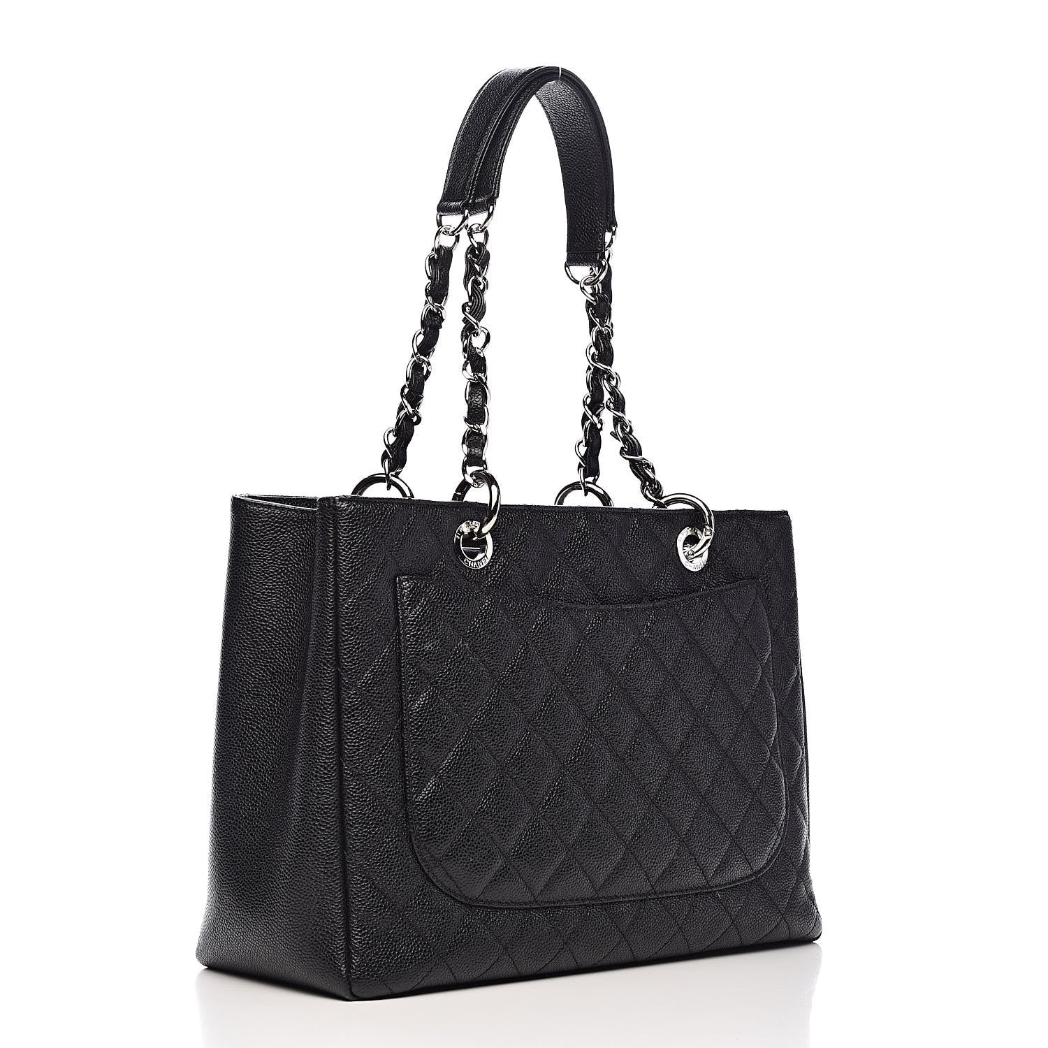 Chanel Caviar Quilted Grand Shopping Tote GST Black 3 of 11