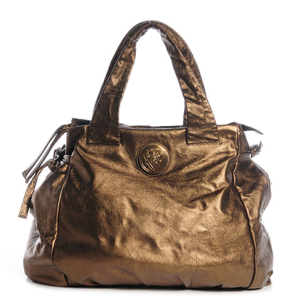 Gucci Metallic Leather Large Hysteria Tote Bronze 1 of 14