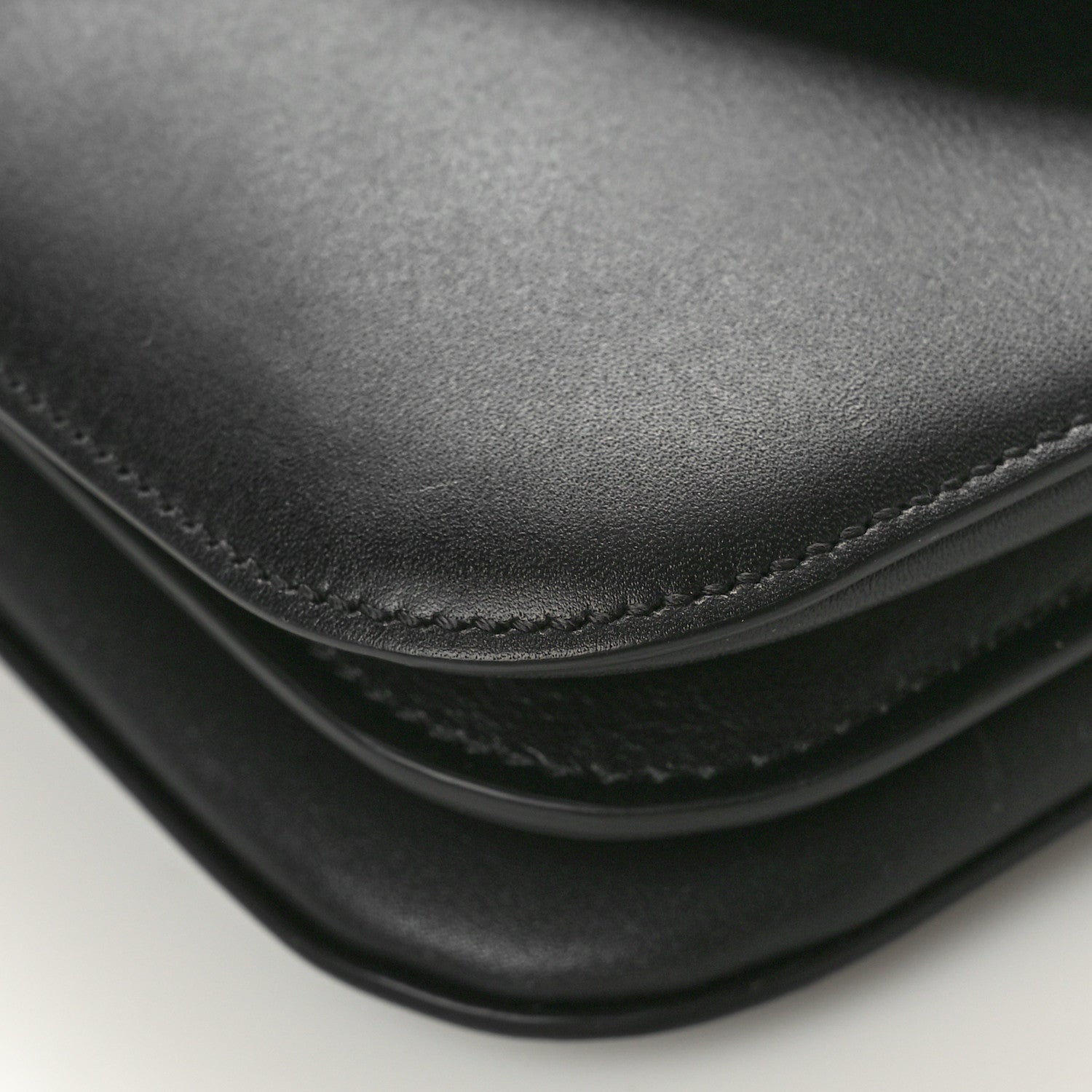 Bottega Veneta Calfskin Mount Envelope Bag Black 9 of 10