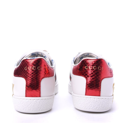 Gucci X SEGA Calfskin Ayers Web Guccy Womens Ace Sneakers 37.5 White 6 of 10