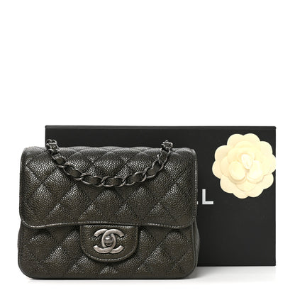 Chanel Caviar Quilted Mini Square Flap Dark Charcoal 11 of 11