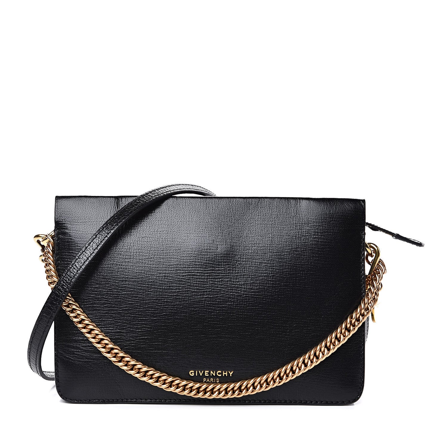 Textured Calfskin Cross 3 Crossbody Bag Black