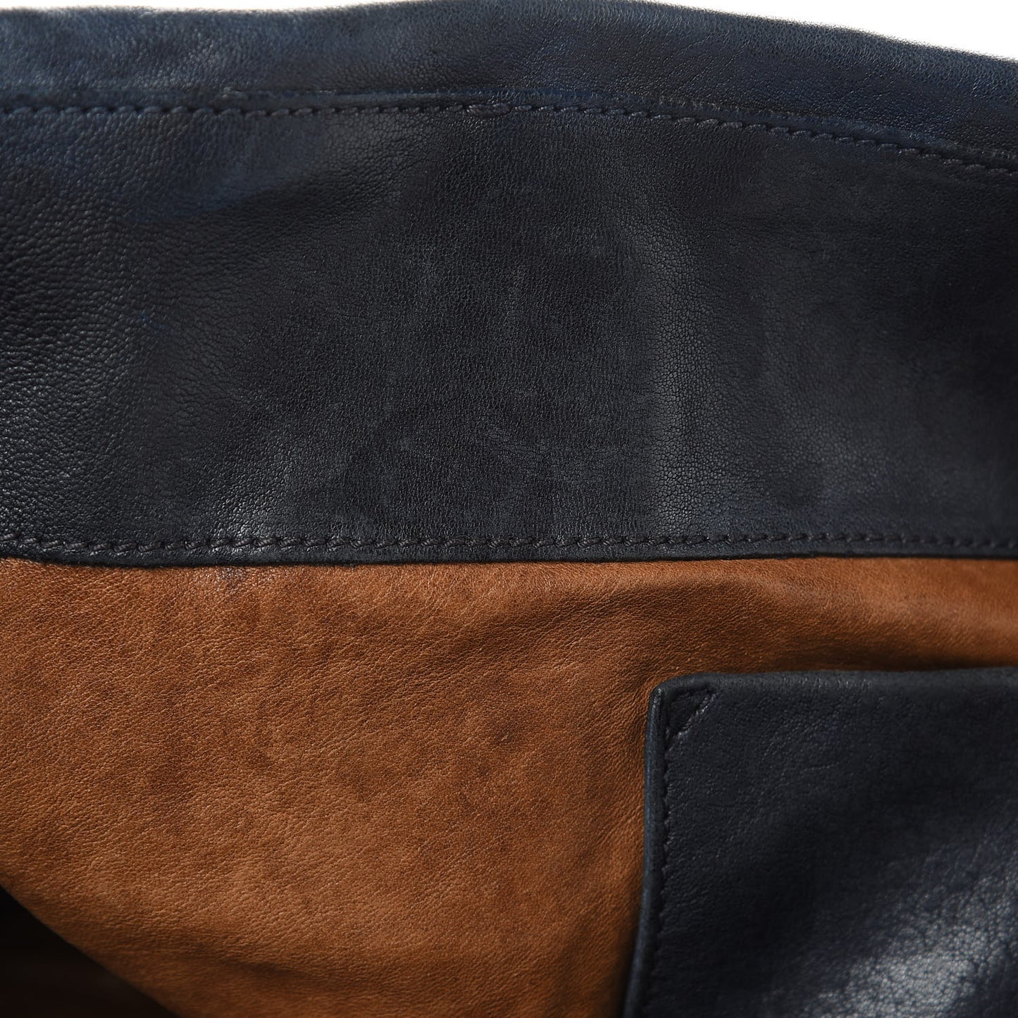 Nappa Studded Aviator Shopping Tote Blue