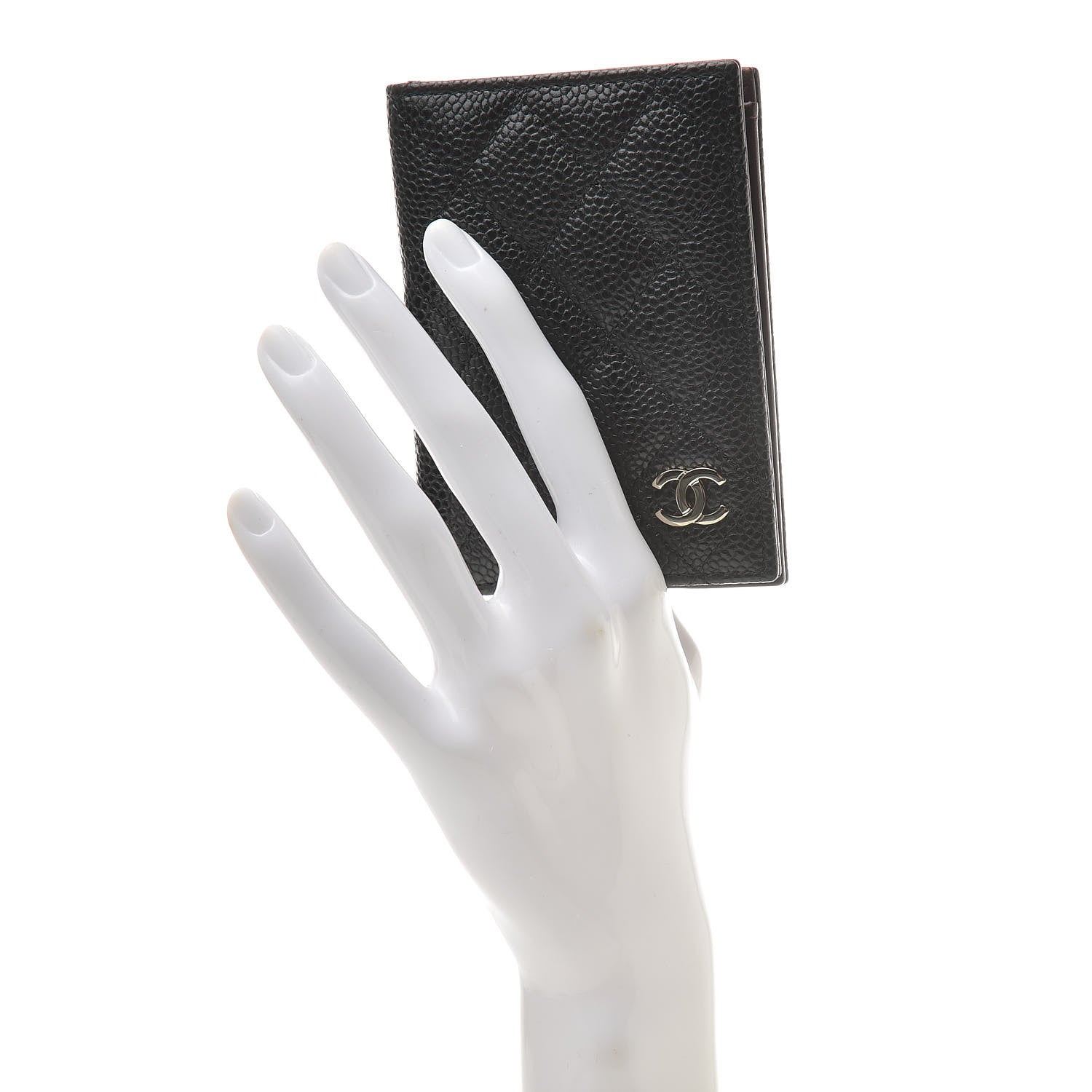 Chanel Caviar Quilted Card Holder Wallet Black 2 of 8