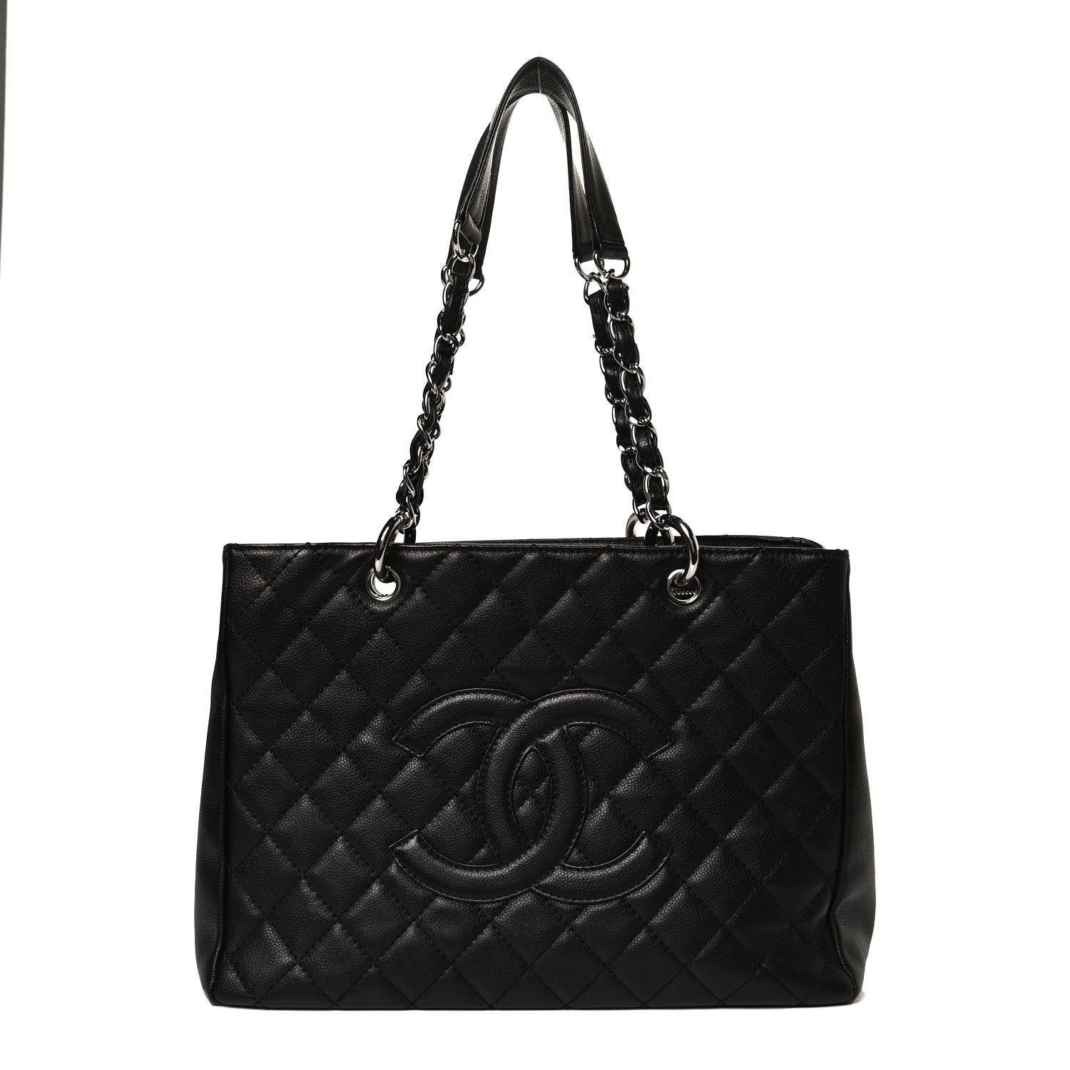 Chanel Caviar Quilted Grand Shopping Tote GST Black 1 of 12