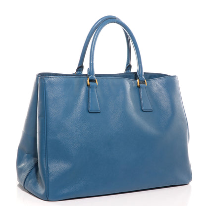 Prada Saffiano Lux Large Galleria Double Zip Tote Cobalto 2 of 17