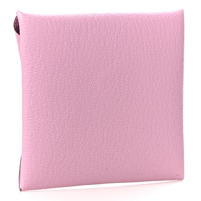 Hermes Chevre Mysore Bastia Coin Purse Mauve Sylvestre 3 of 10