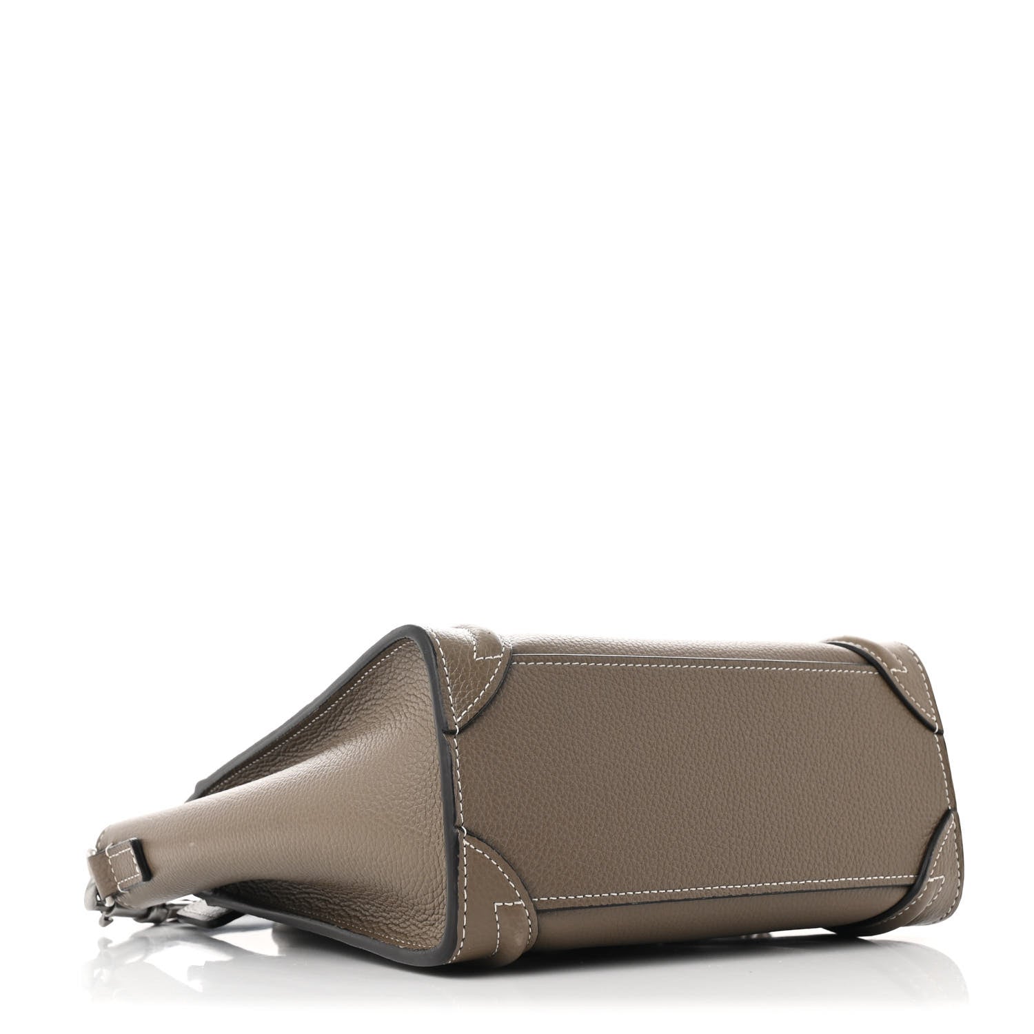 Celine Drummed Calfskin Nano Luggage Souris 4 of 12