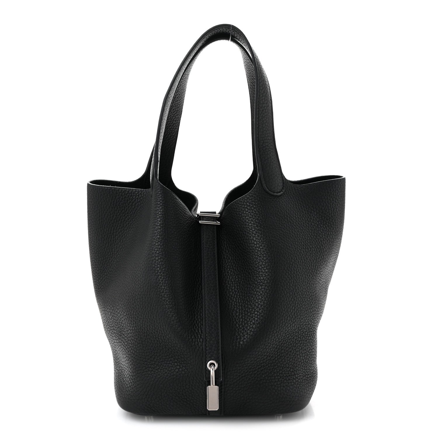 Hermes Taurillon Clemence Picotin Lock 22 MM Black 1 of 10